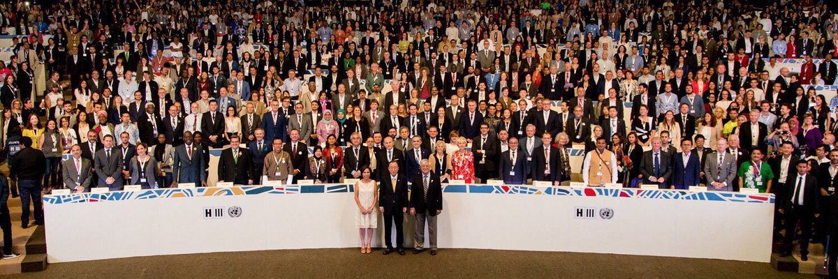 NUA adoption Habitat III - Quito 2016. Credits: UN-Habitat/CC NUA adoption Habitat III - Quito 2018