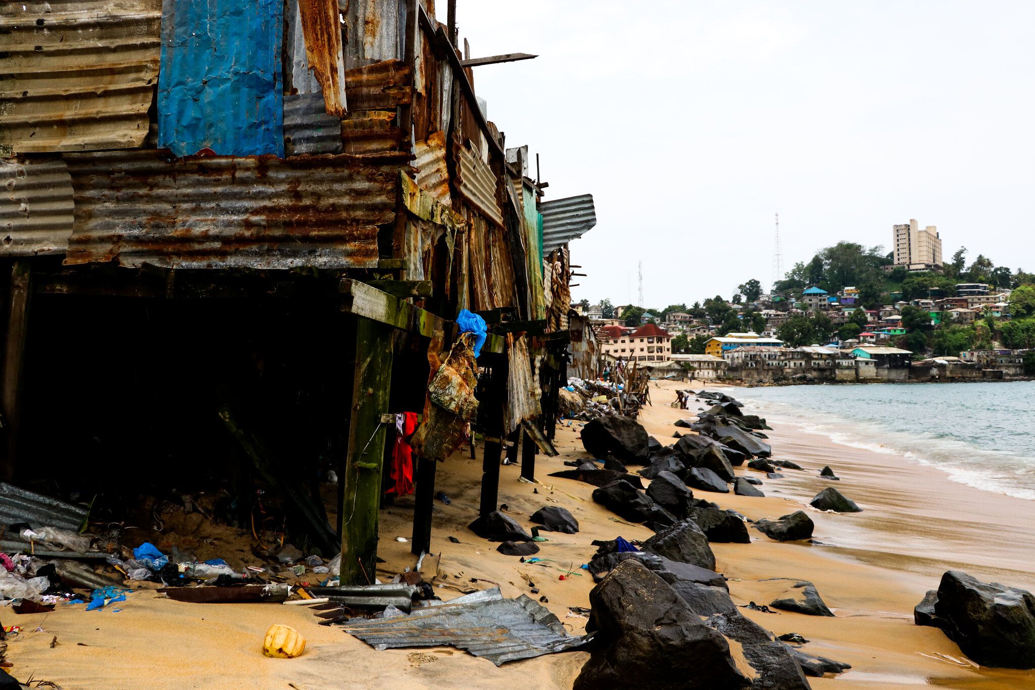 West Point, informal settlement in Monrovia, Liberia