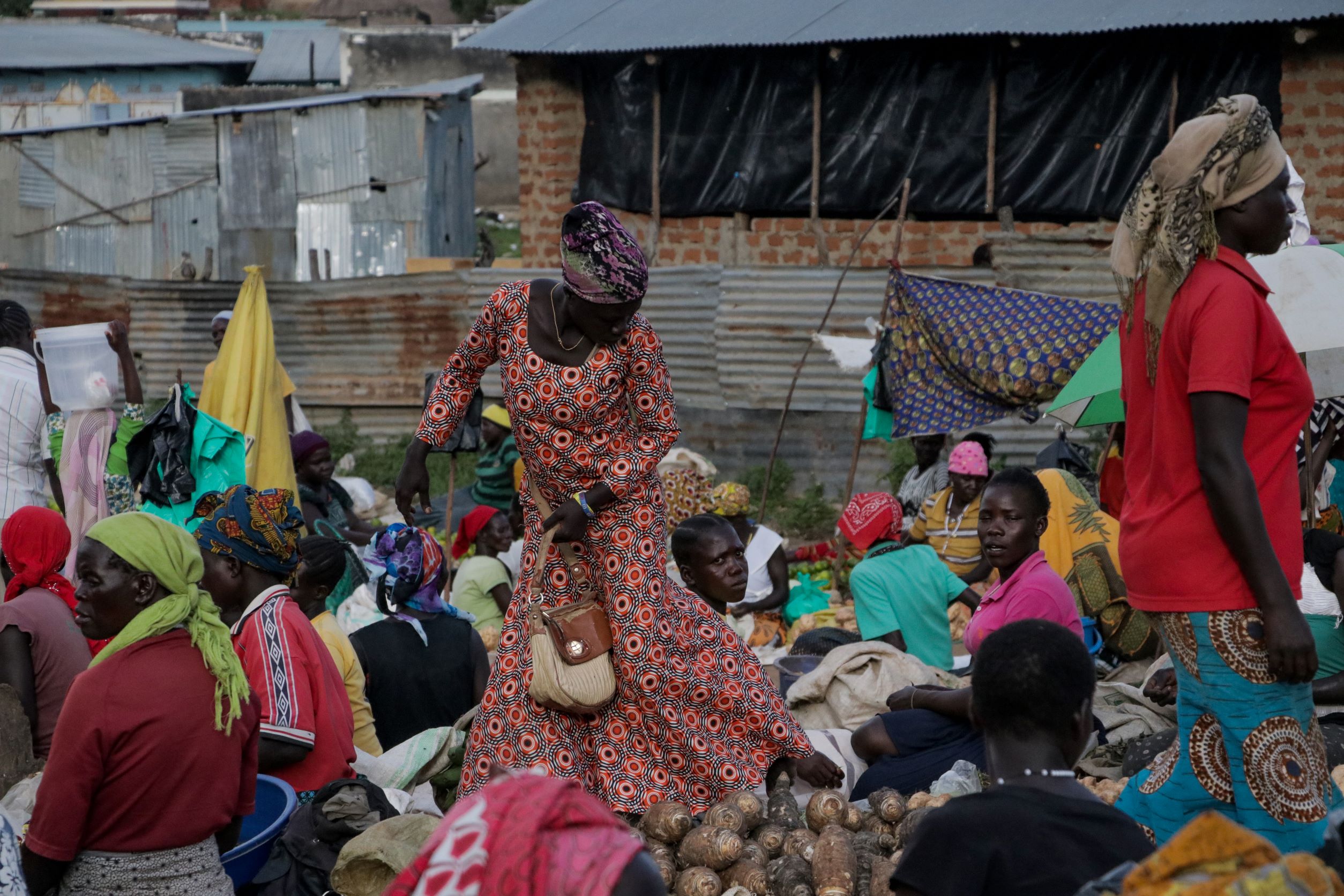 Woman in market