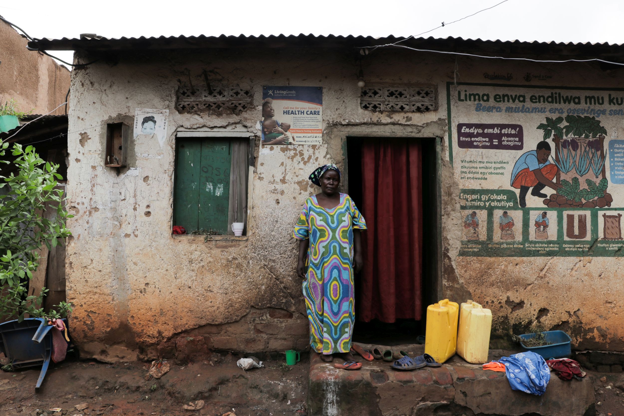 Women resident of an informal settlement in Kampala, Uganda