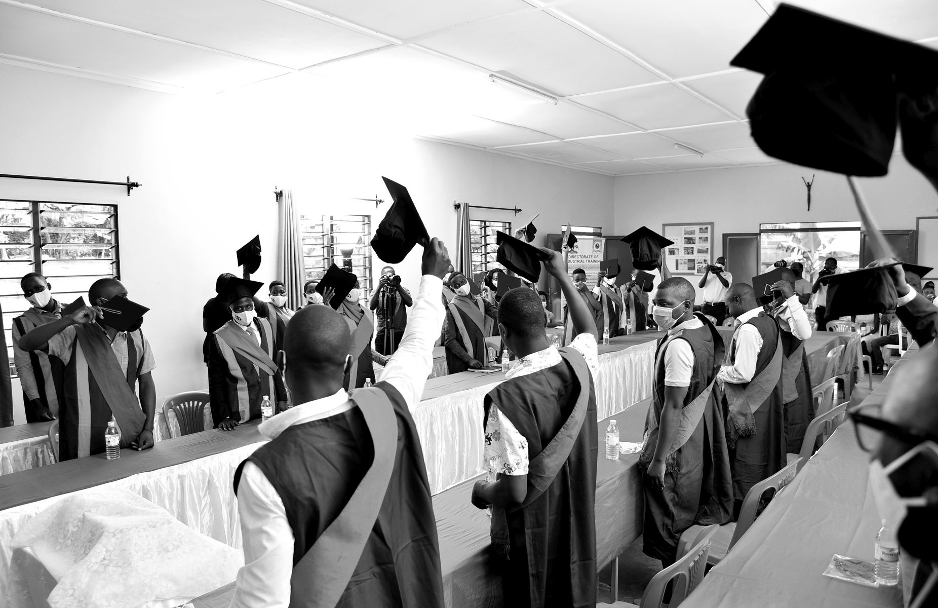 Youth graduation - building techniques - KJE NOWO project - Kampala, Uganda