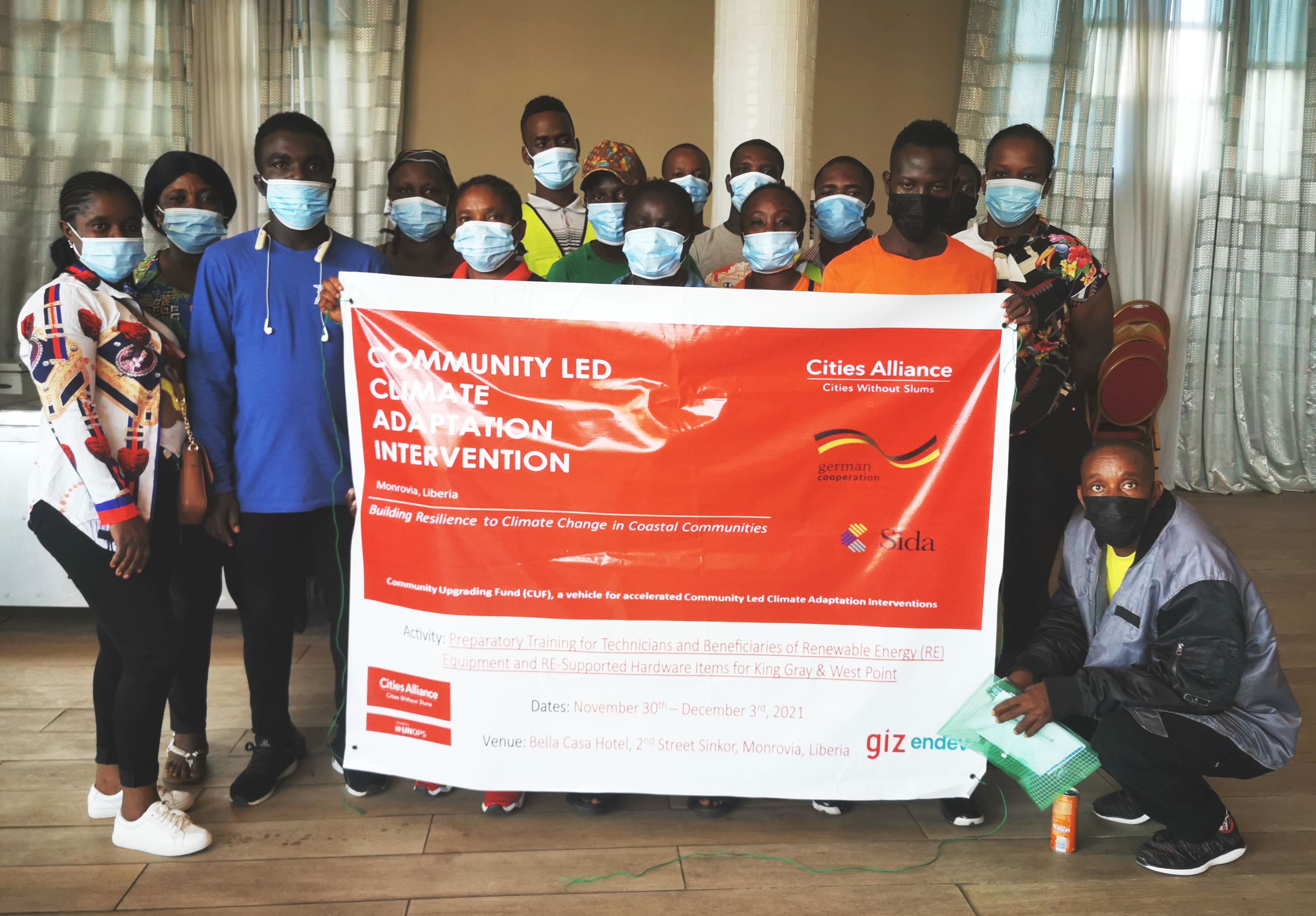 Community training, solar energy for climate adaptation. Monrovia, Liberia