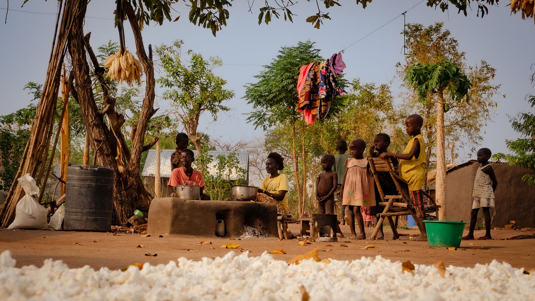 Refugee settlement in Arua, Uganda Refugee settlement in Arua, Uganda