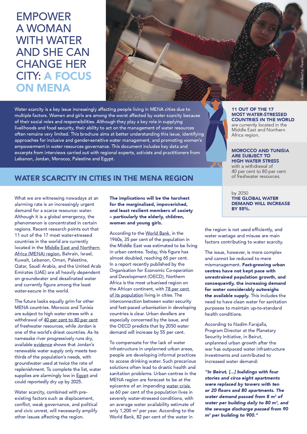 Cover_Empower a woman with water and she can change her city_ Cover_Empower a woman with water and she can change her city_