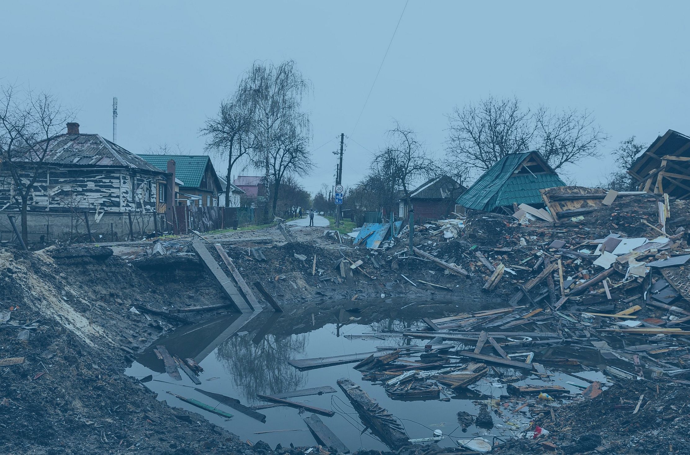 War in Ukraine. Chernihiv region. Photo: Misu-AdobeStock.com blue