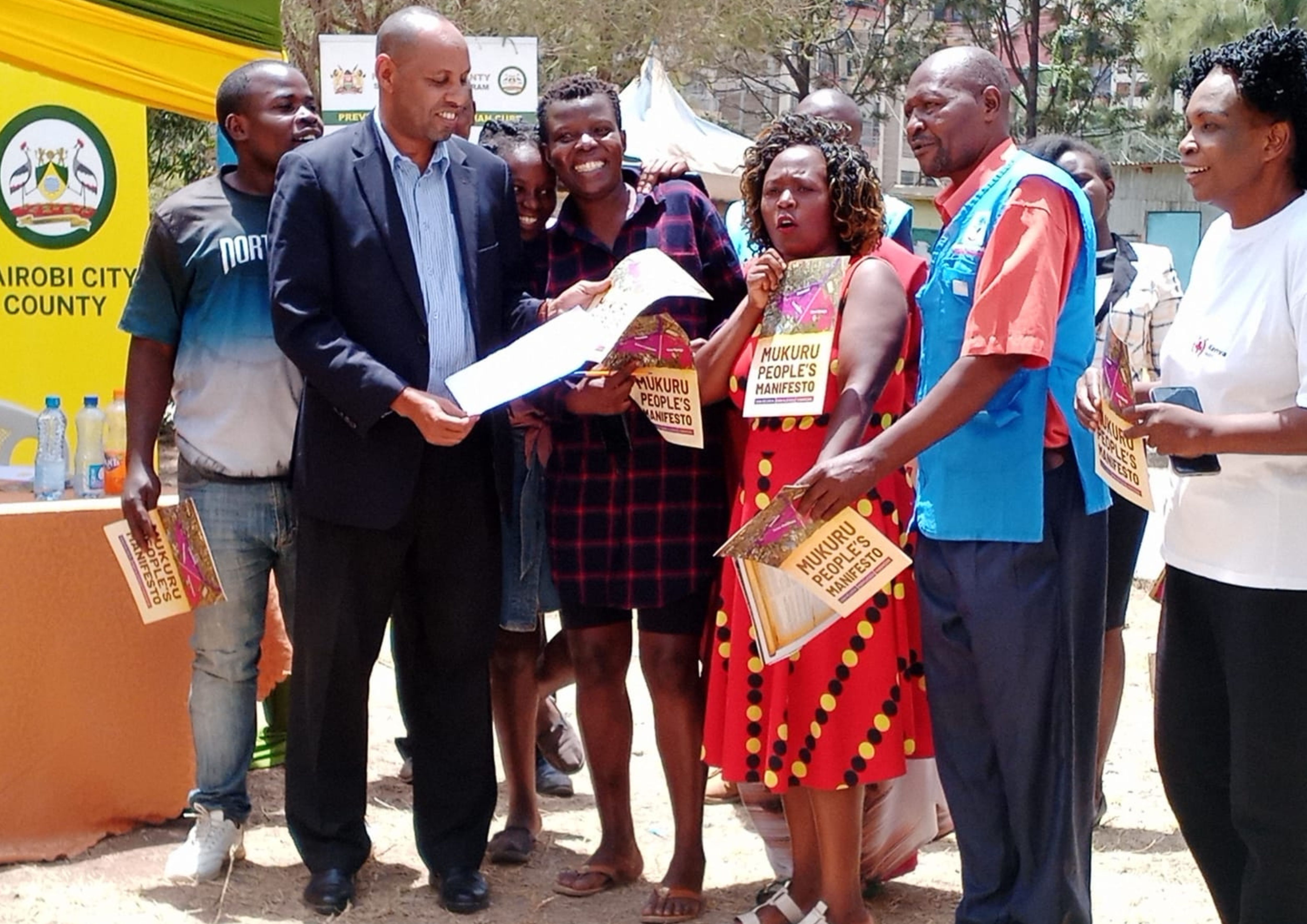 Community Led Peoples Manifesto, Mukuru, Nairobi, Kenya. Credit_Muungano_Wa_Wanavijiji Community Led Peoples Manifesto, Mukuru, Nairobi, Kenya. Credit_Muungano_Wa_Wanavijiji