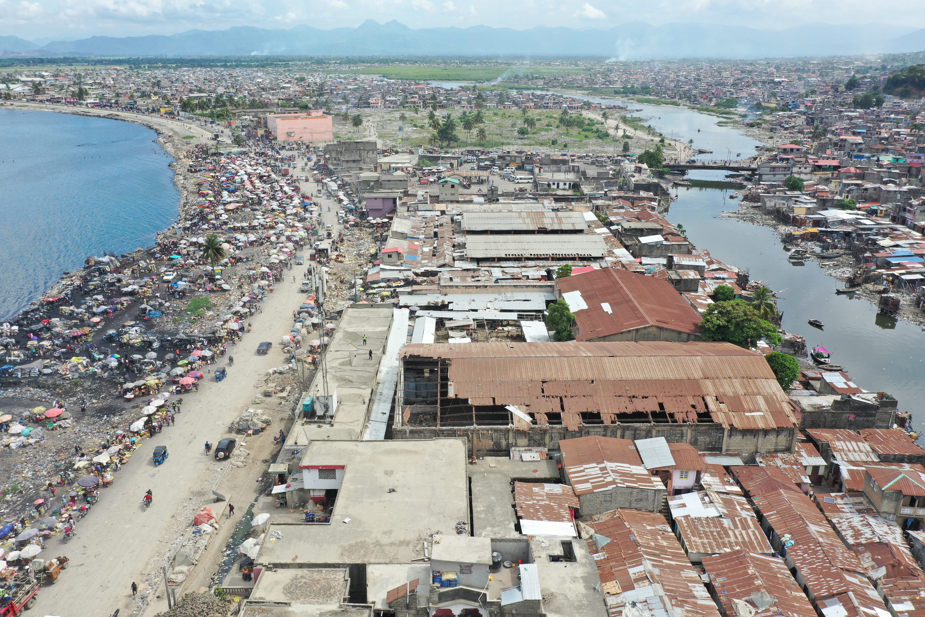 Aerial view - Marché Pont Neuf - Cap-Haïtien