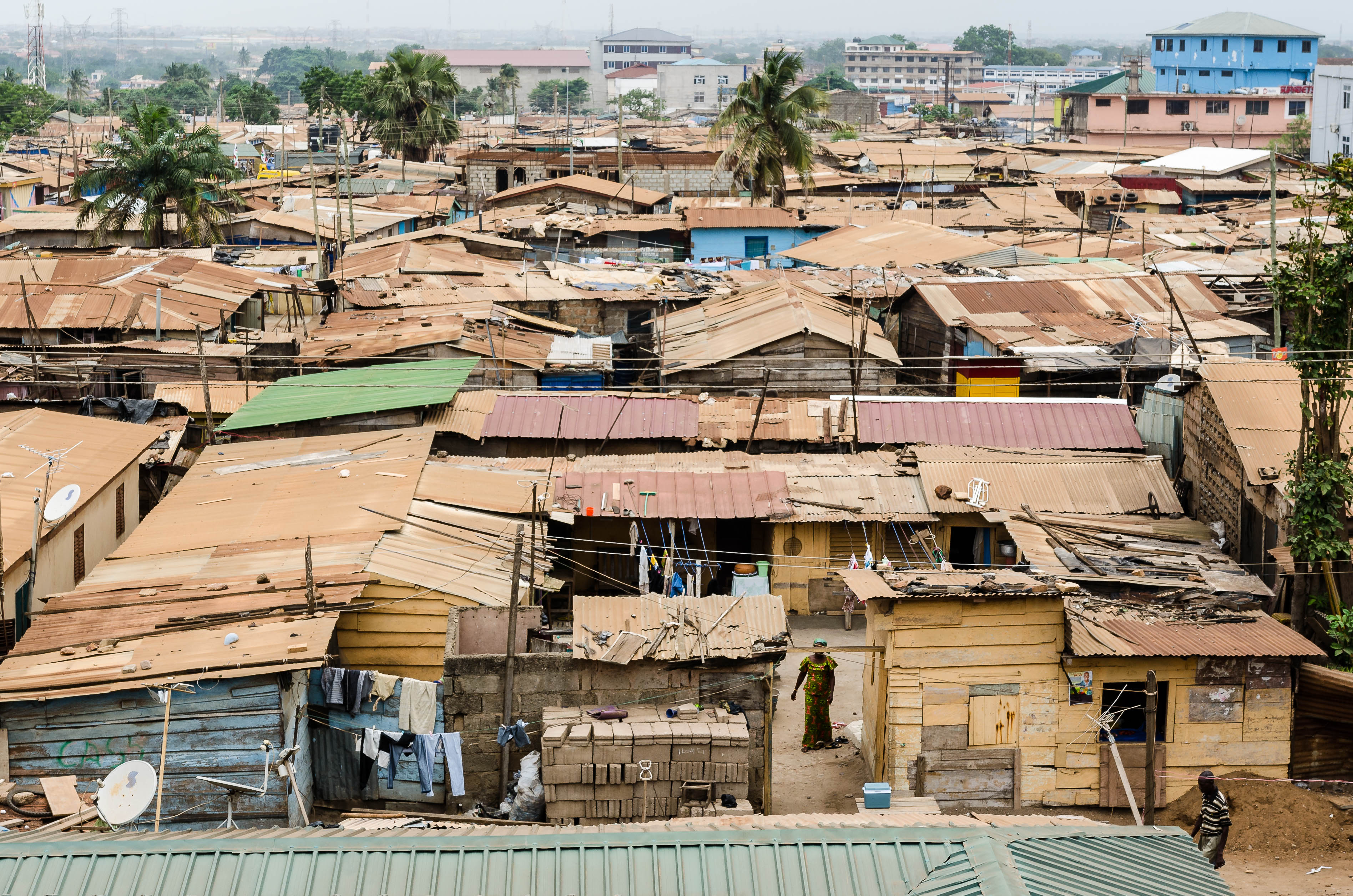 Urban Slums in Greater Accra, Ghana, Photo: Lennard Kehl, GIZ Urban Slums in Greater Accra, Ghana, Photo: Lennard Kehl, GIZ