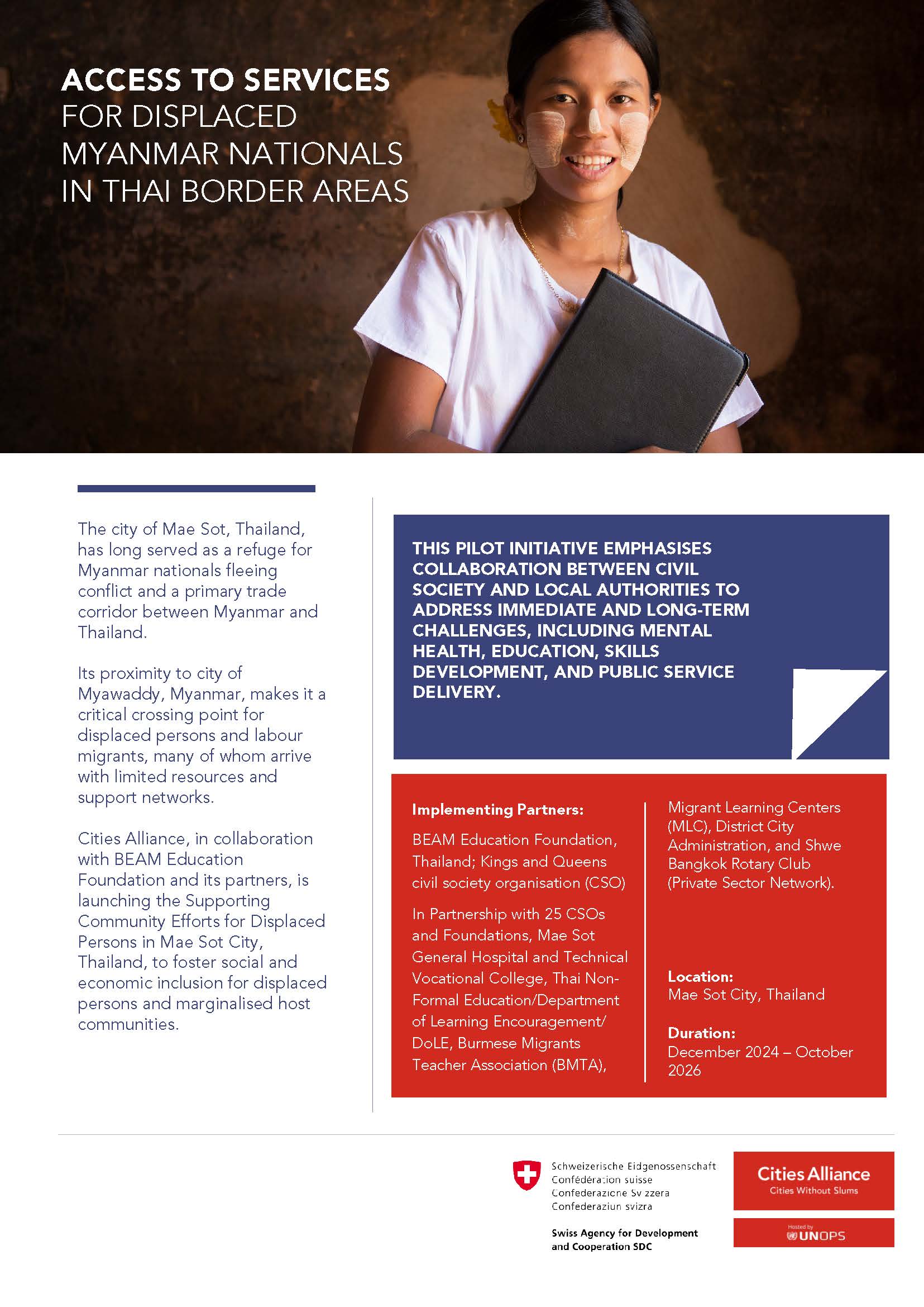 Mae Sot City Project Brief Cover Mae Sot City Project Brief Cover