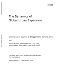 The Dynamics of Global Urban Expansion