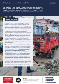 Locally Led Infrastructure Projects: Small but Scalable Climate Adaptation