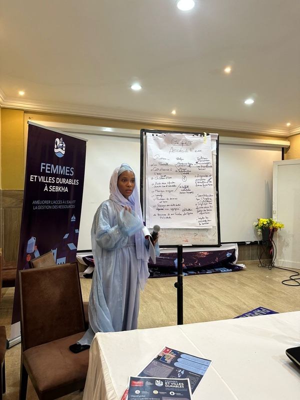 Woman during Workshop in Sebkha