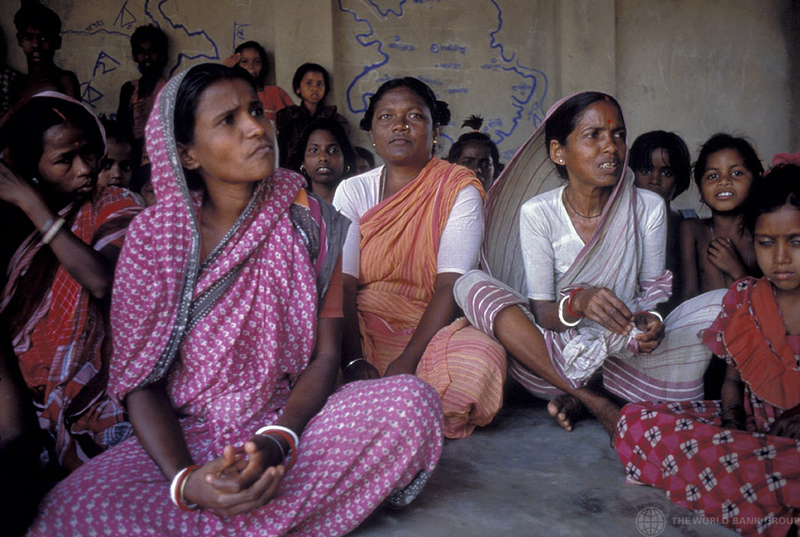 Women attend a community meeting, India / World Bank Photos / Curt Carnemark