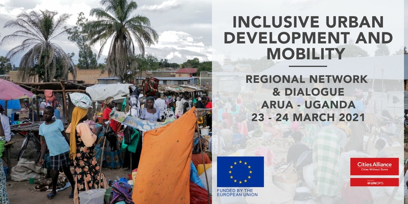 Flyer migration regional dialogue - EU launch Arua, Uganda 230321 Womenin a market in Arua, Uganda