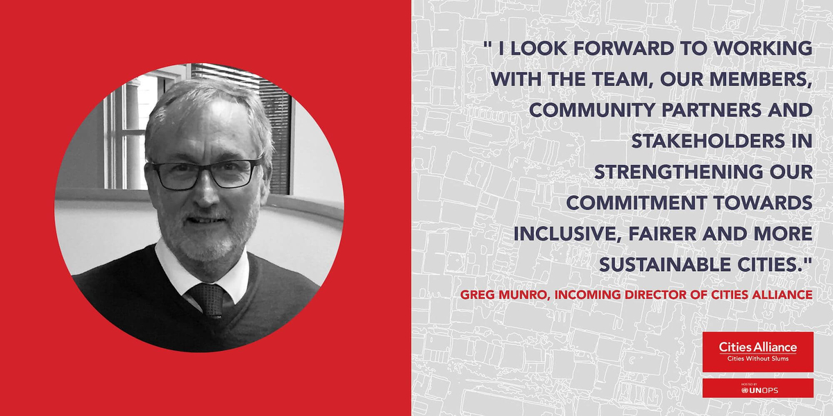 Greg Munro, new Director of Cities Alliance feb2021