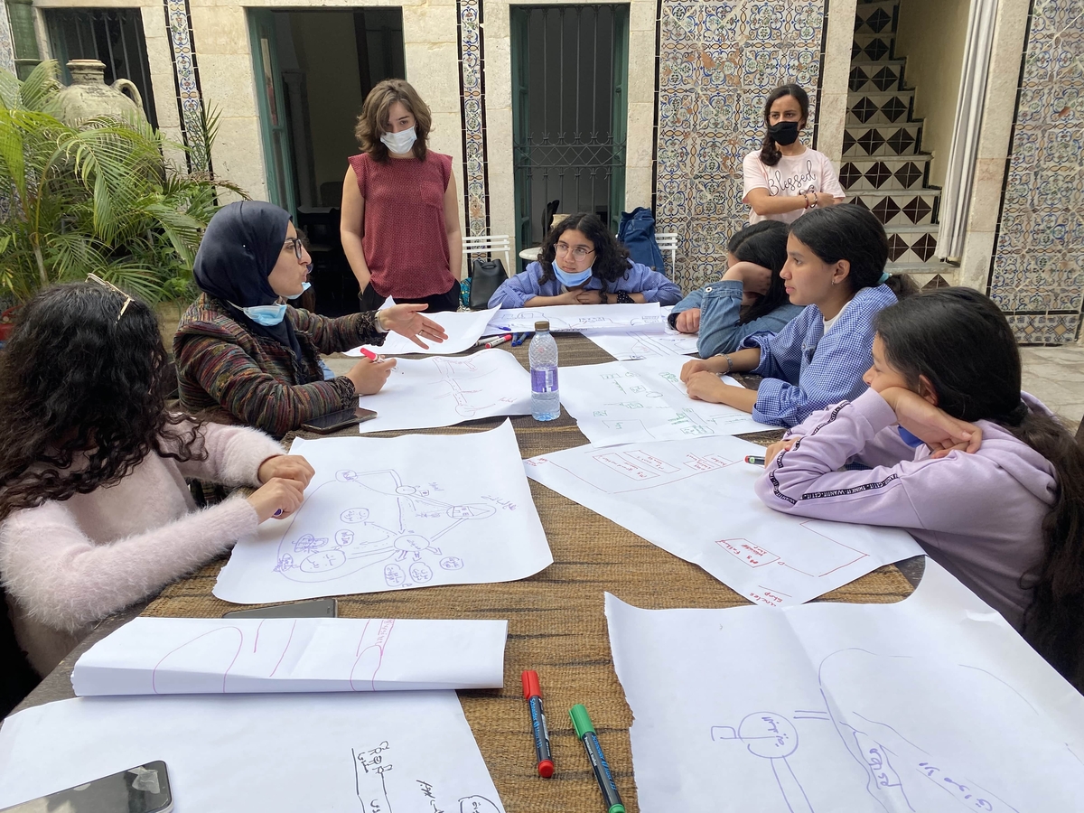 Femmedina, participatory workshop, Tunis