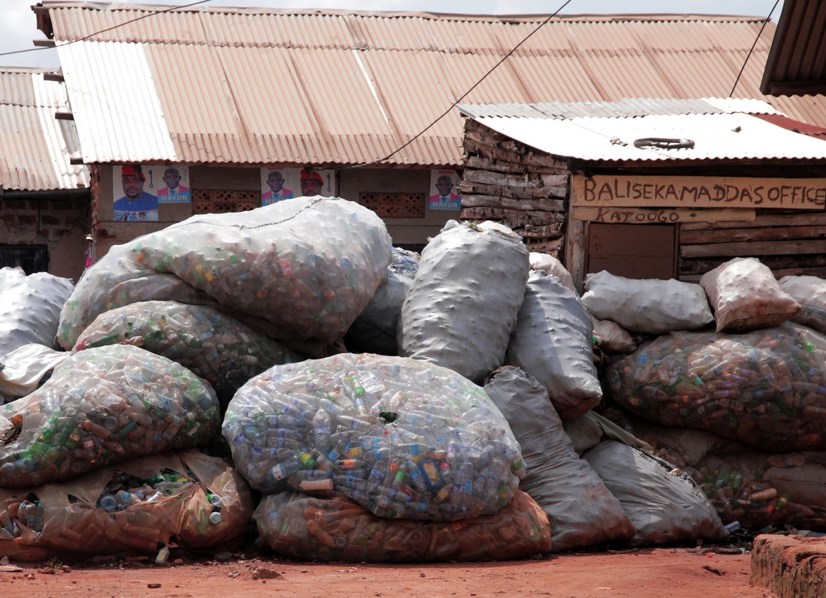 Waste management - plastic recycling in Kampala, Uganda