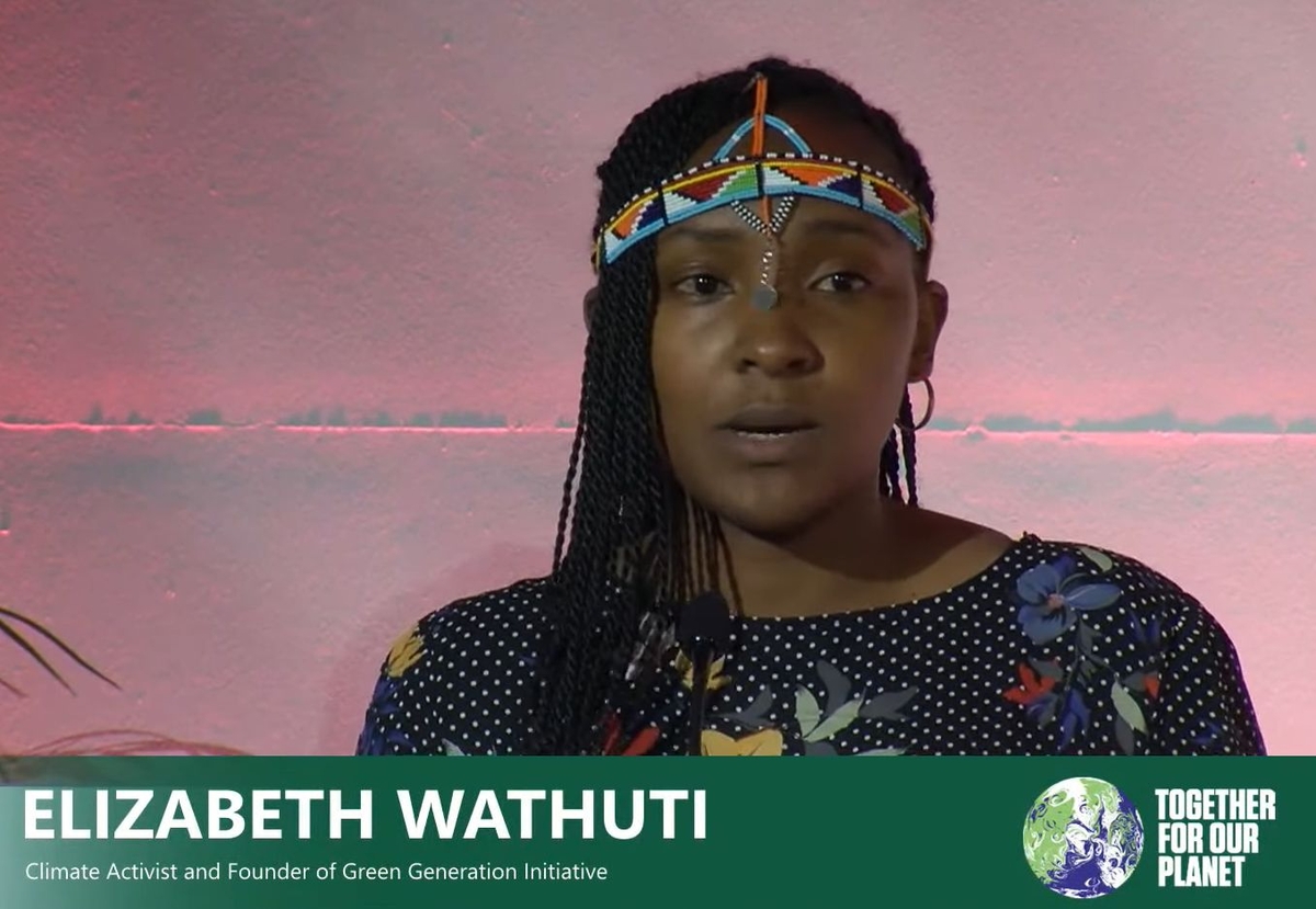 Youth activist Elizabeth Wathuti at COP26 Cities for Children event coorganized by Cities Alliance. Youth activist Elizabeth Wathuti at COP26 Cities for Children event coorganized by Cities Alliance.
