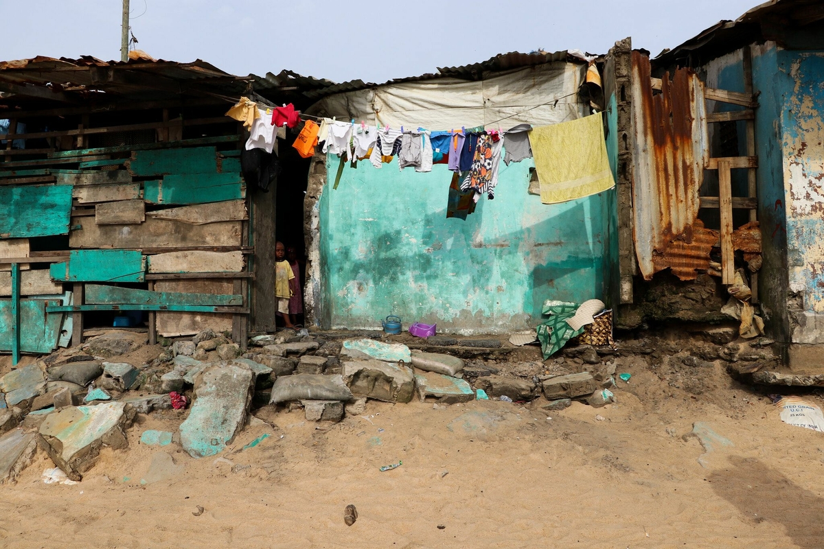West Point, informal settlement in Monrovia, Liberia West Point, informal settlement in Monrovia, Liberia