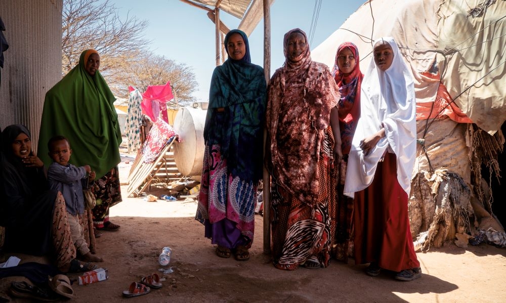 Internally displaced family living in Borama, Somalia