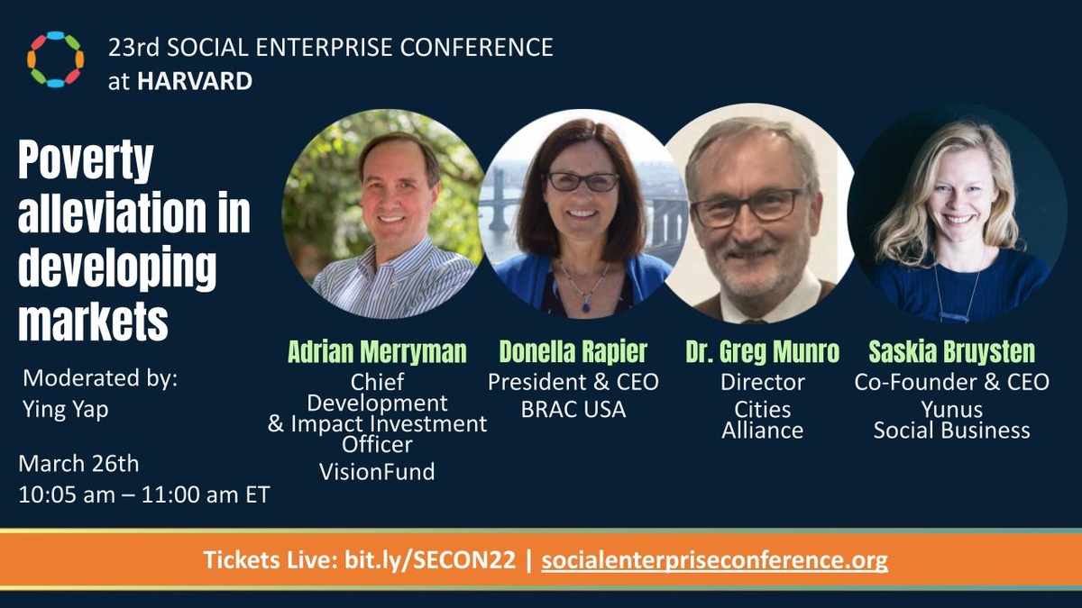 SECON 2022 Panel SECON 2022 Panel on poverty alleviation in developing markets
