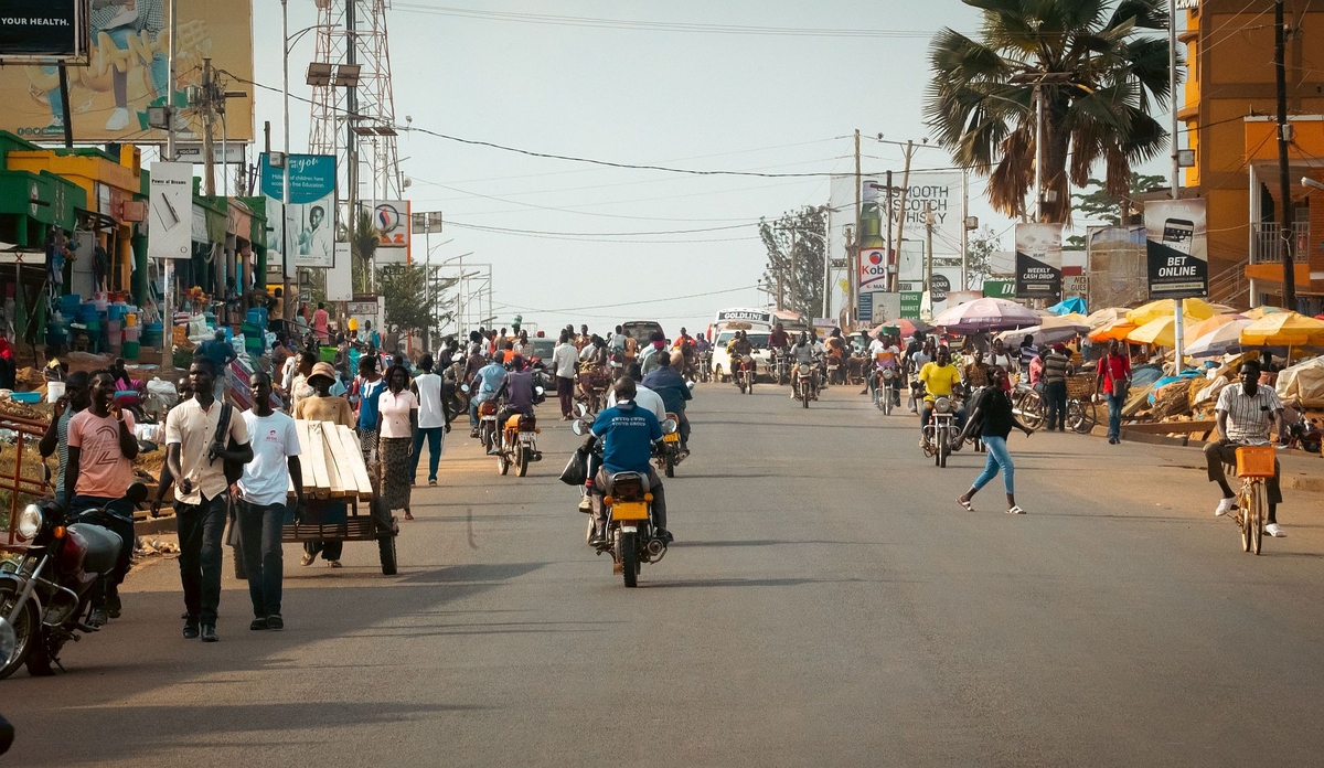 Street in Gulu, Uganda