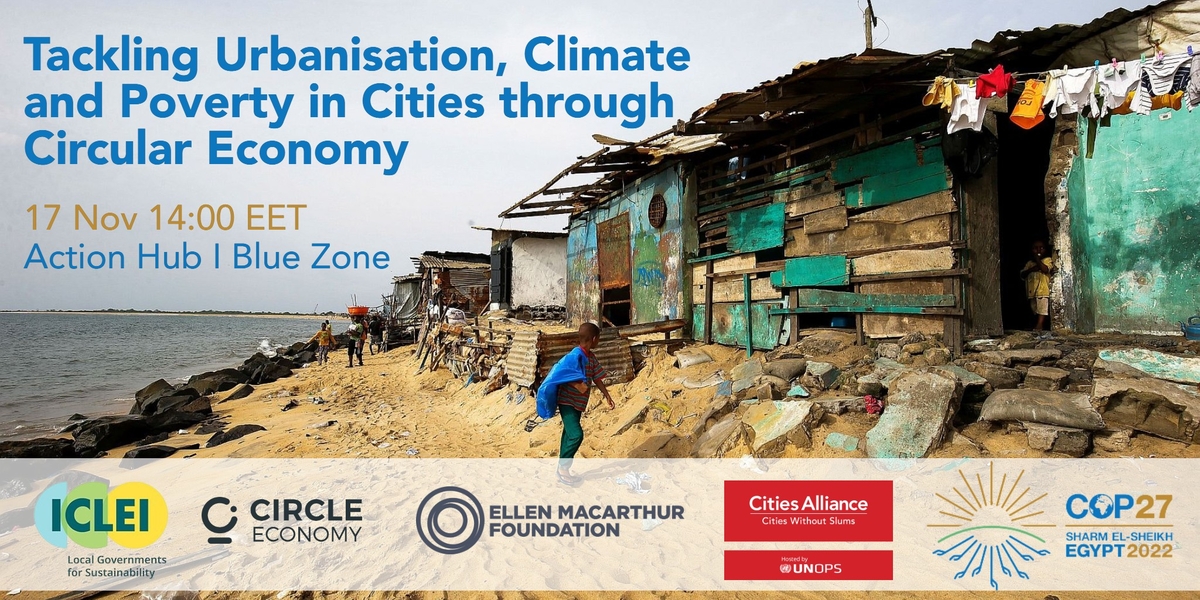 COP27 Cities Alliance Circular Economy event 171122 flyer