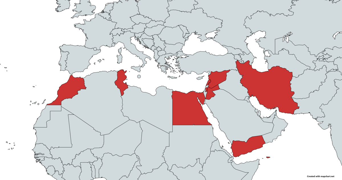 MAP MENA - CA MAP MENA - CA