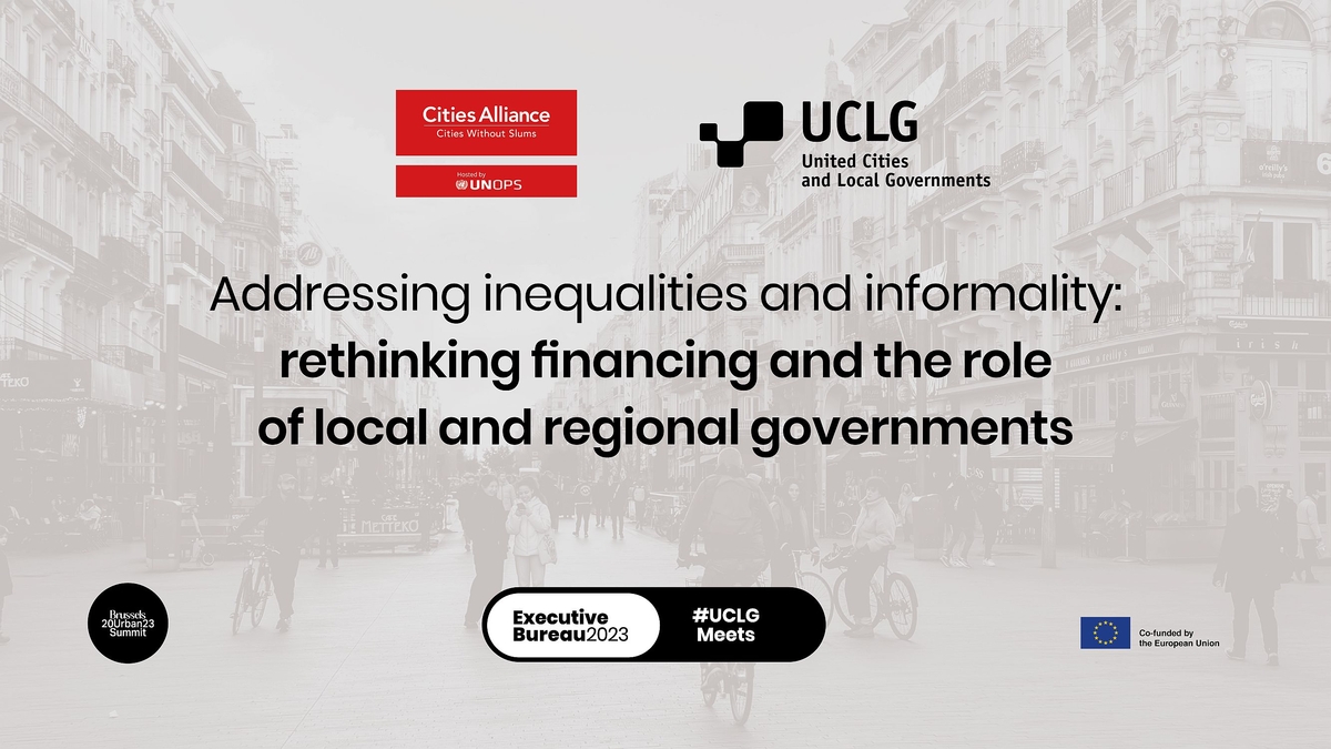 UCLG -Cities Alliance event. Brussels Urban Summit 2023 flyer