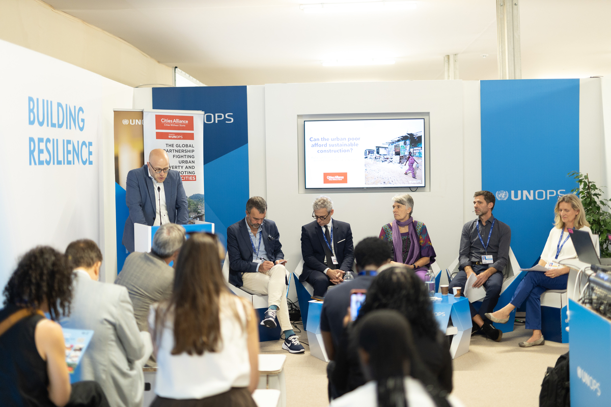 COP28 Panel Sustainable Construction_1. Photo: UNOPS COP28 Panel Sustainable Construction_1. Photo: UNOPS