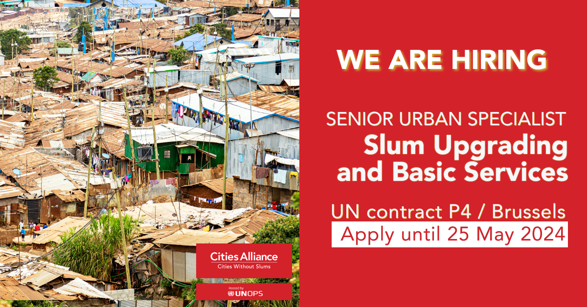 Senior Urban Specialist: Slum Upgrading and Basic Urban Services