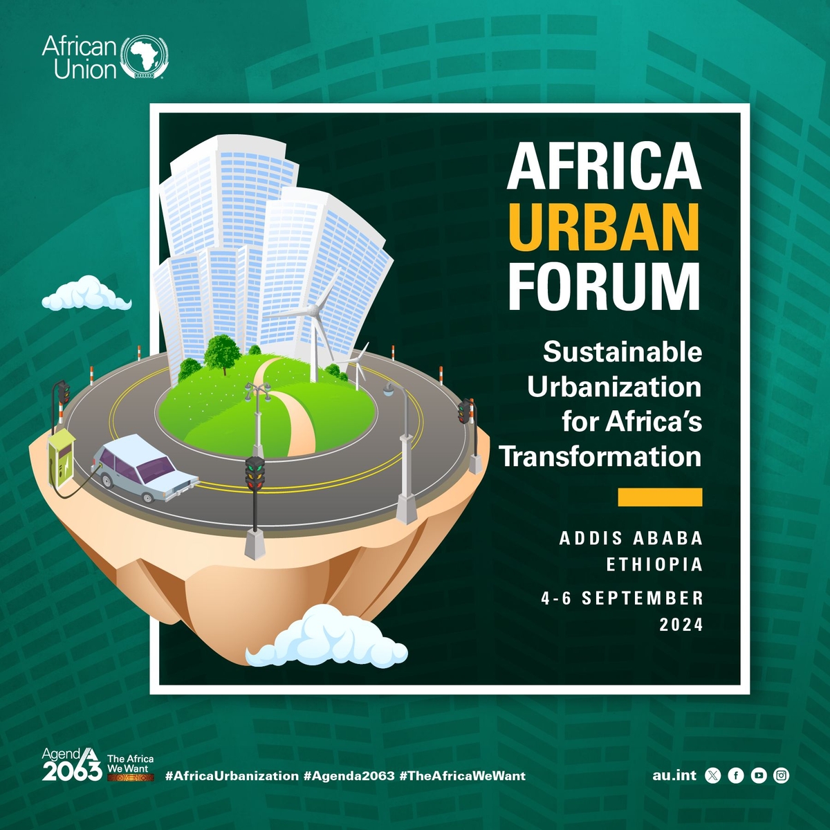 African Urban Forum, African Union flyer