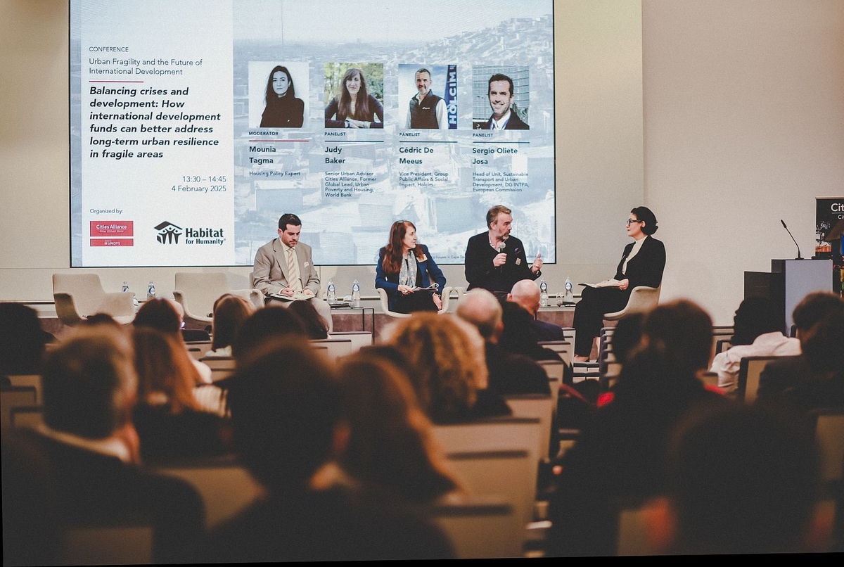 Urban Fragility conference 2025 - Panel 2. Photo: Tomasz Cibulla Urban Fragility conference 2025 - Panel 2. Photo: Tomasz Cibulla
