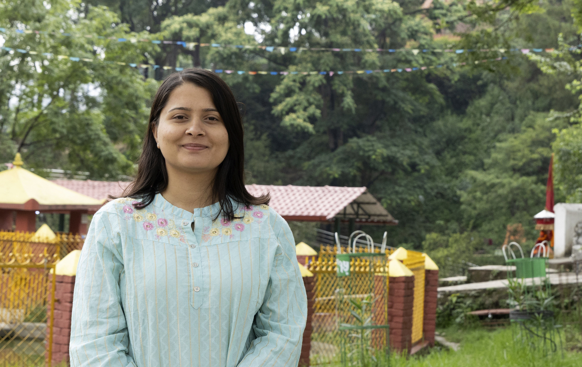 Urban planner Padma Aryl pictured in Chandragiri, Nepal, where she designs urban parks Urban planner Padma Aryl pictured in Chandragiri, Nepal, where she designs urban parks