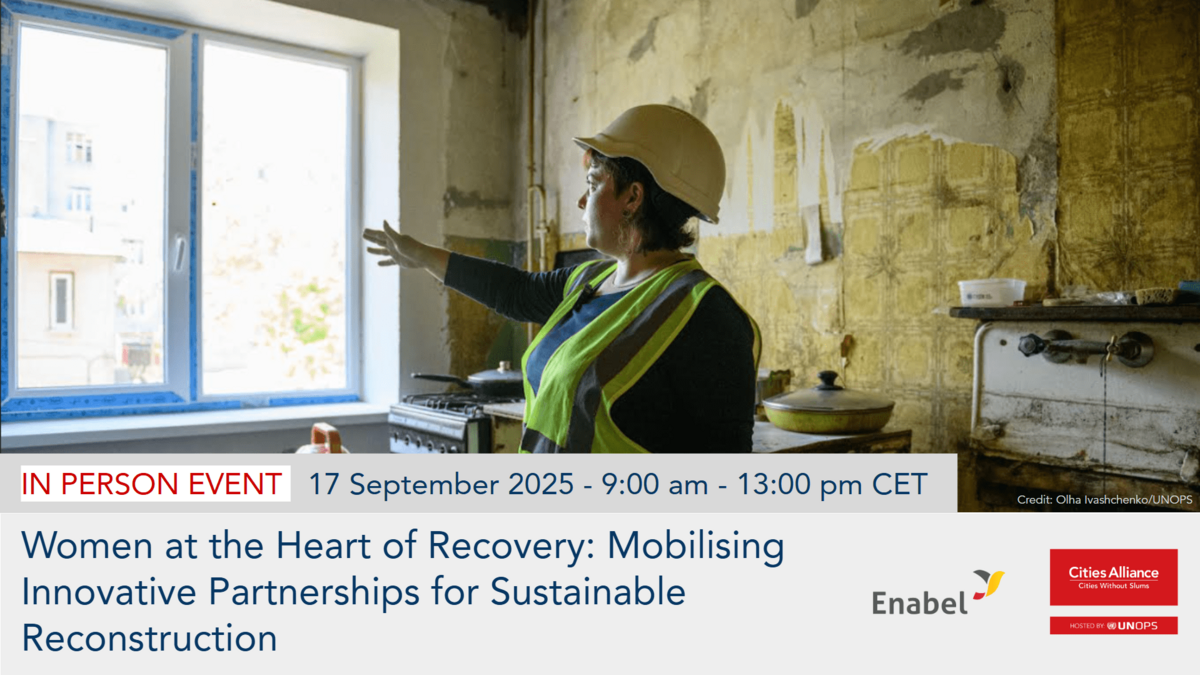 Women at the Heart of Recovery: Catalyzing Funds for Sustainable Reconstruction