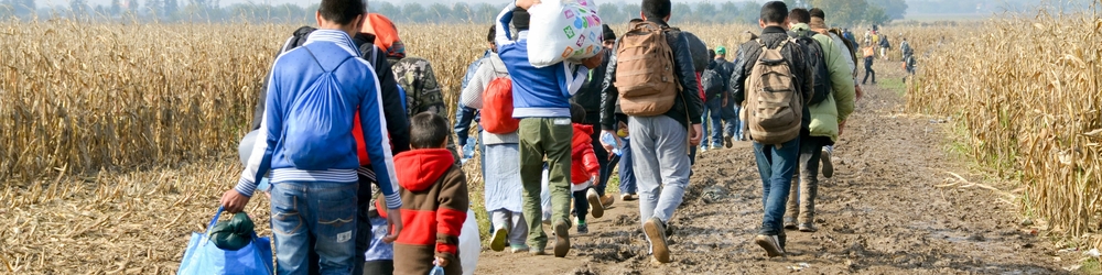 Cities Alliance - Groupe of migrants on their way to Europe