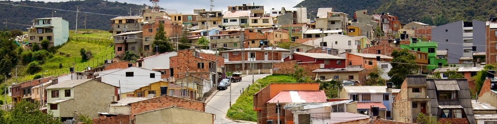 Informal settlement, Bogota, Colombia Informal settlement, Bogota, Colombia