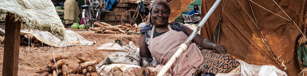 Woman at a market in Jinja, Uganda Woman at a market in Jinja, Uganda