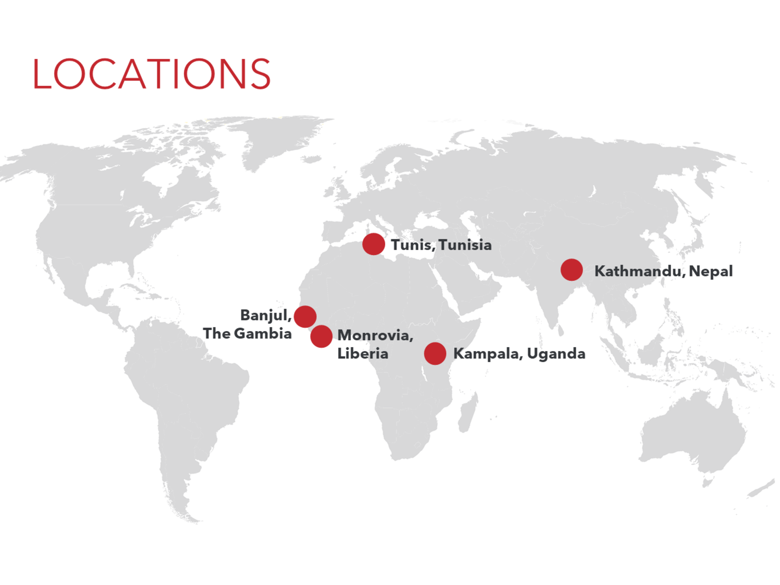 Cities for Women_Pilot Projects_Map Cities for Women_Pilot Projects_Map
