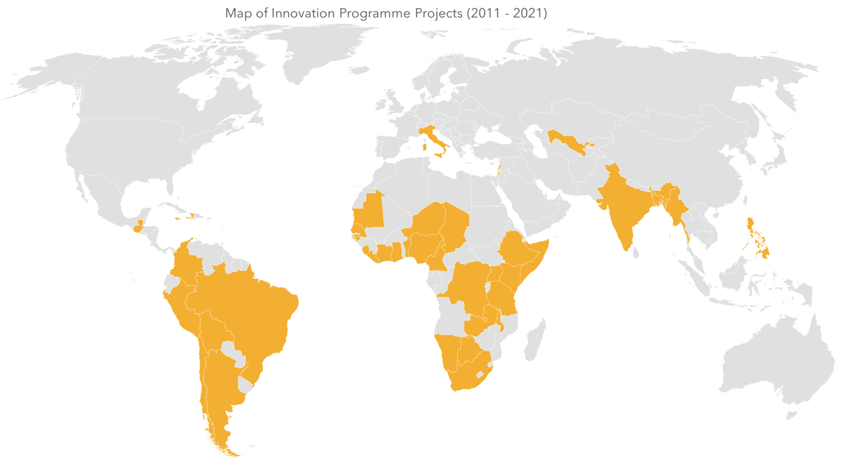 Map of Innovation Projects (2011-2021)